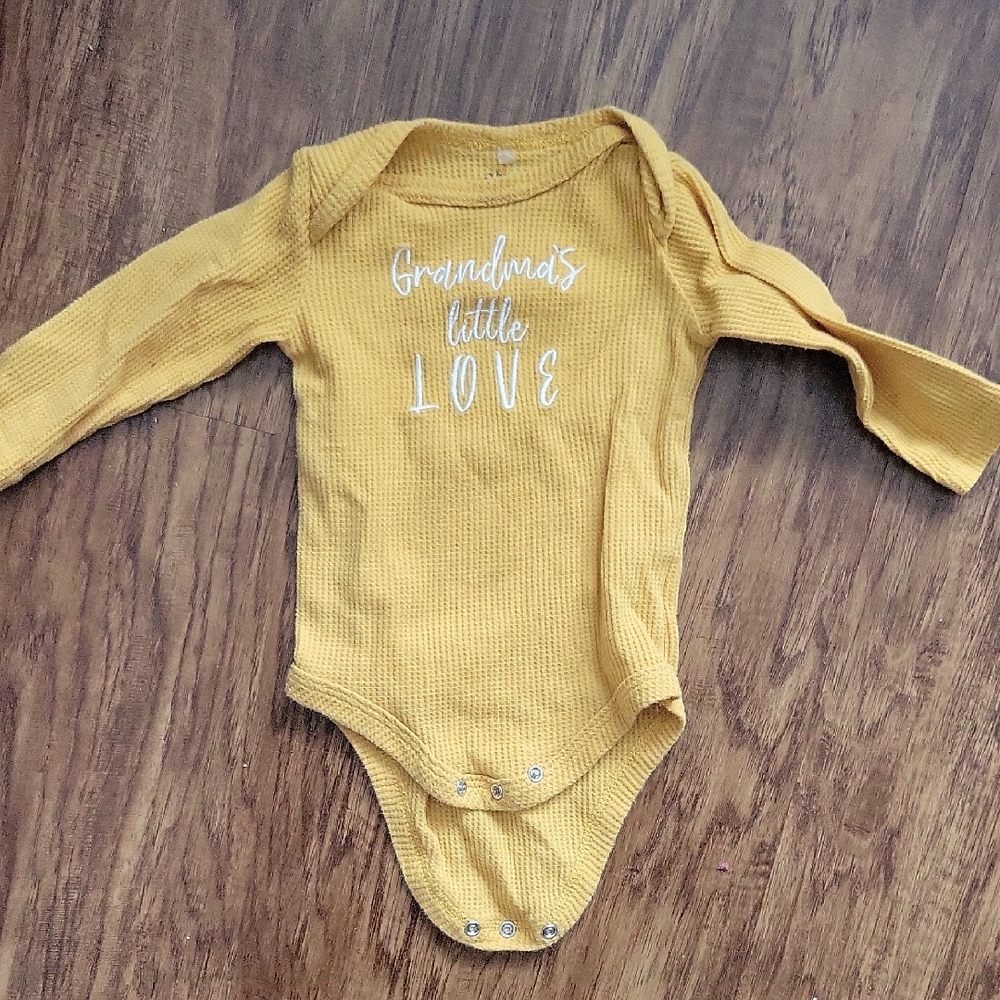 Chick Pea Mustard Bodysuit - Grandma's Little Love